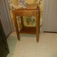 Side table Art Deco 1940 in solid wood caramel excellent condition