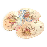 Large beggar's dish in Lunéville earthenware, Chrysanthème model.