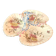 Large beggar's dish in Lunéville earthenware, Chrysanthème model.