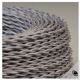 Stone lamp, fabric cable, cotton shade
