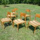 Set of 6 scandinavian chairs