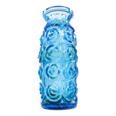 Vase à roses mid-century modern, en verre, Pologne, années 1970