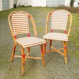 Pair of Parisian bistro chairs Maison Drucker model Fouquet's N°1