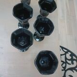 Black ice cream cups