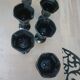 Black ice cream cups