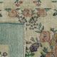 Vintage Turkish Carpet Floral Beige Green 194 x 109 cm