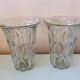 Paire de vases en verre
