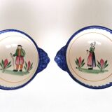 Deux bols bretons Henriot Quimper