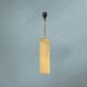Large amber mirrored glass floor lamp with adjustable brown shade, Hollywood Regency design – 1970s