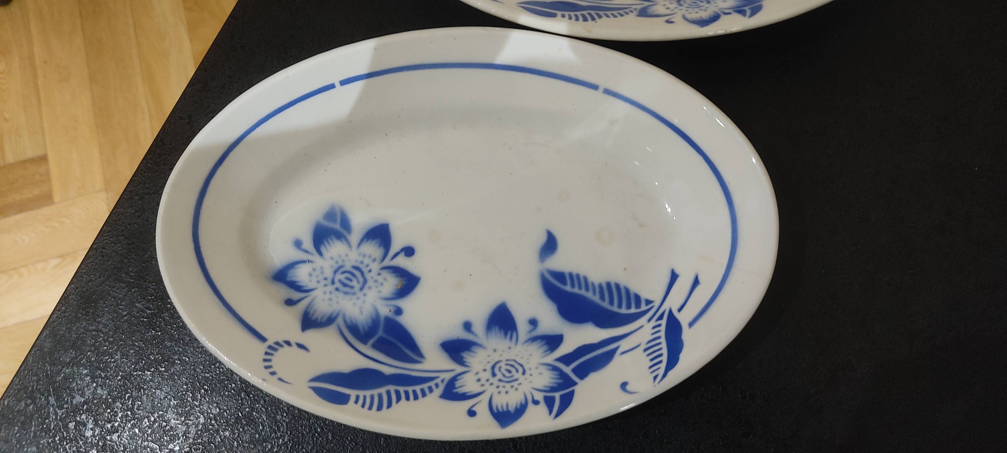 Lot de ravier Sarreguemines modèle Eparbleu