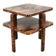1930s Art Deco Walnut Two-Tier Coffee Table, Czechoslovakia