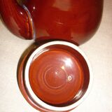 Cafetière très grande en céramique marron