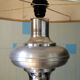 Vintage lamp aluminum and chrome 70s