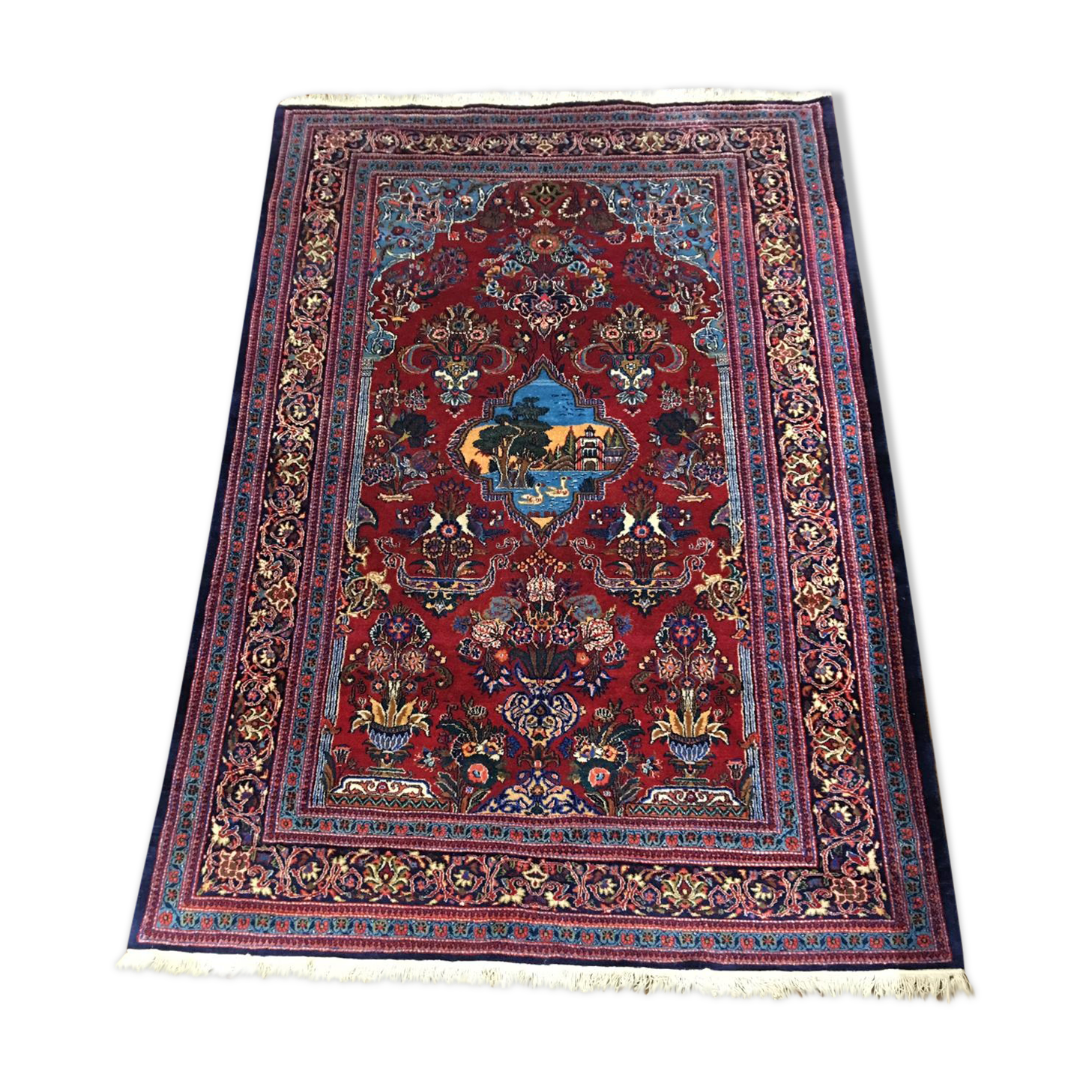 Iran original kashan rug 141x206cm