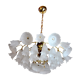 Murano glass floral chandelier, Italy, 1970
