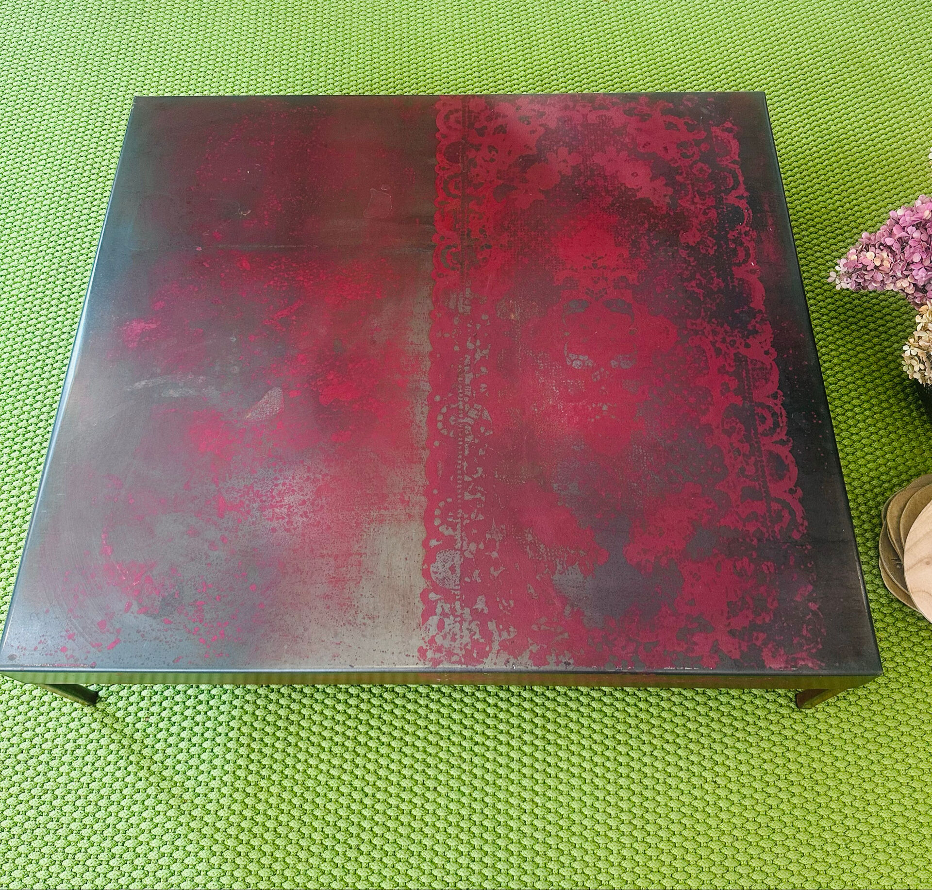 Table basse design métal