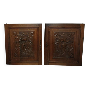 Paire d'anciennes portes - bois