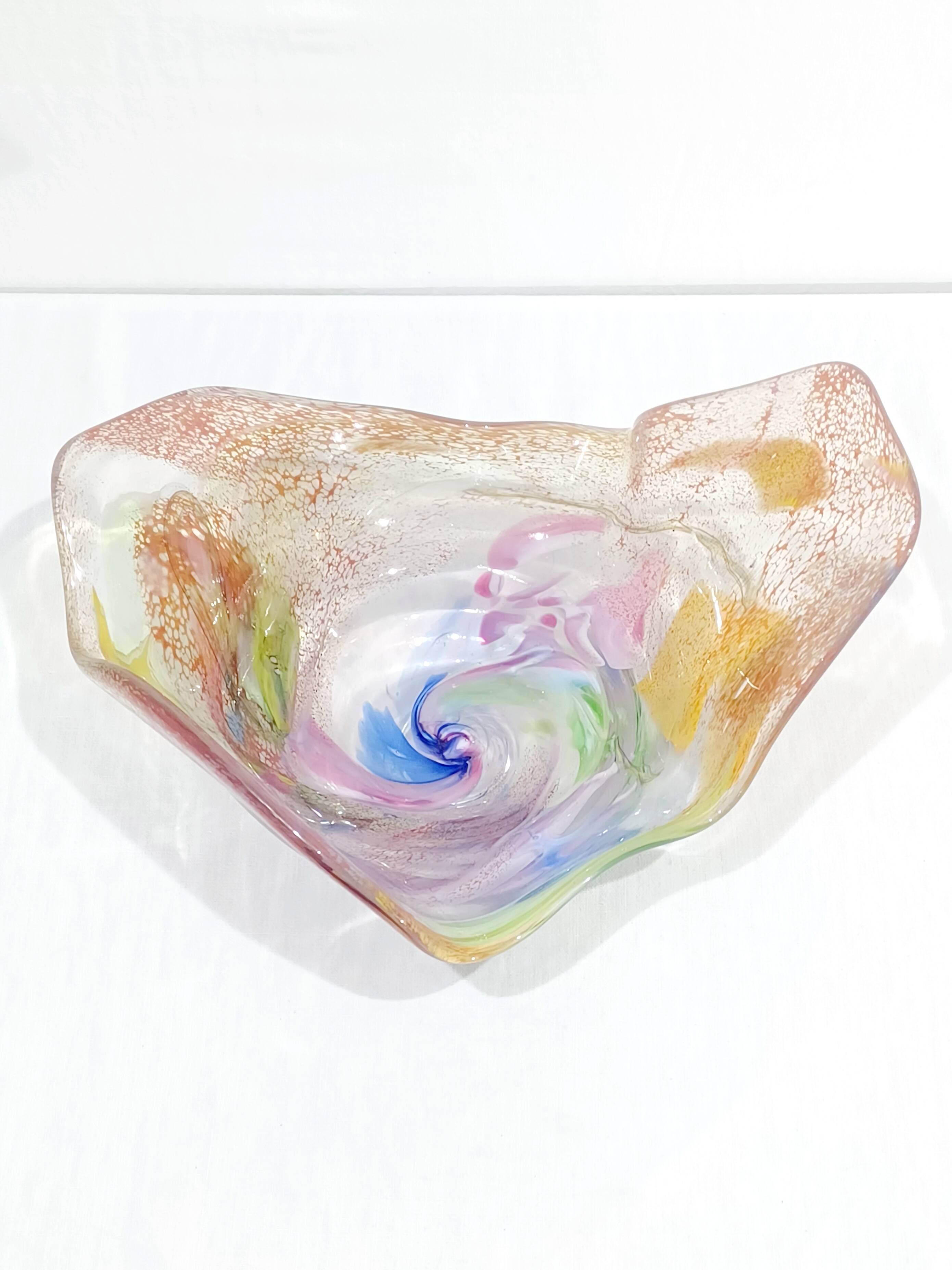 Coupe en verre soufflé Murano