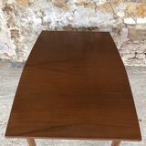 Scandinavian extension teak stretch table in butterfly ephardt by Meredew circa 60's