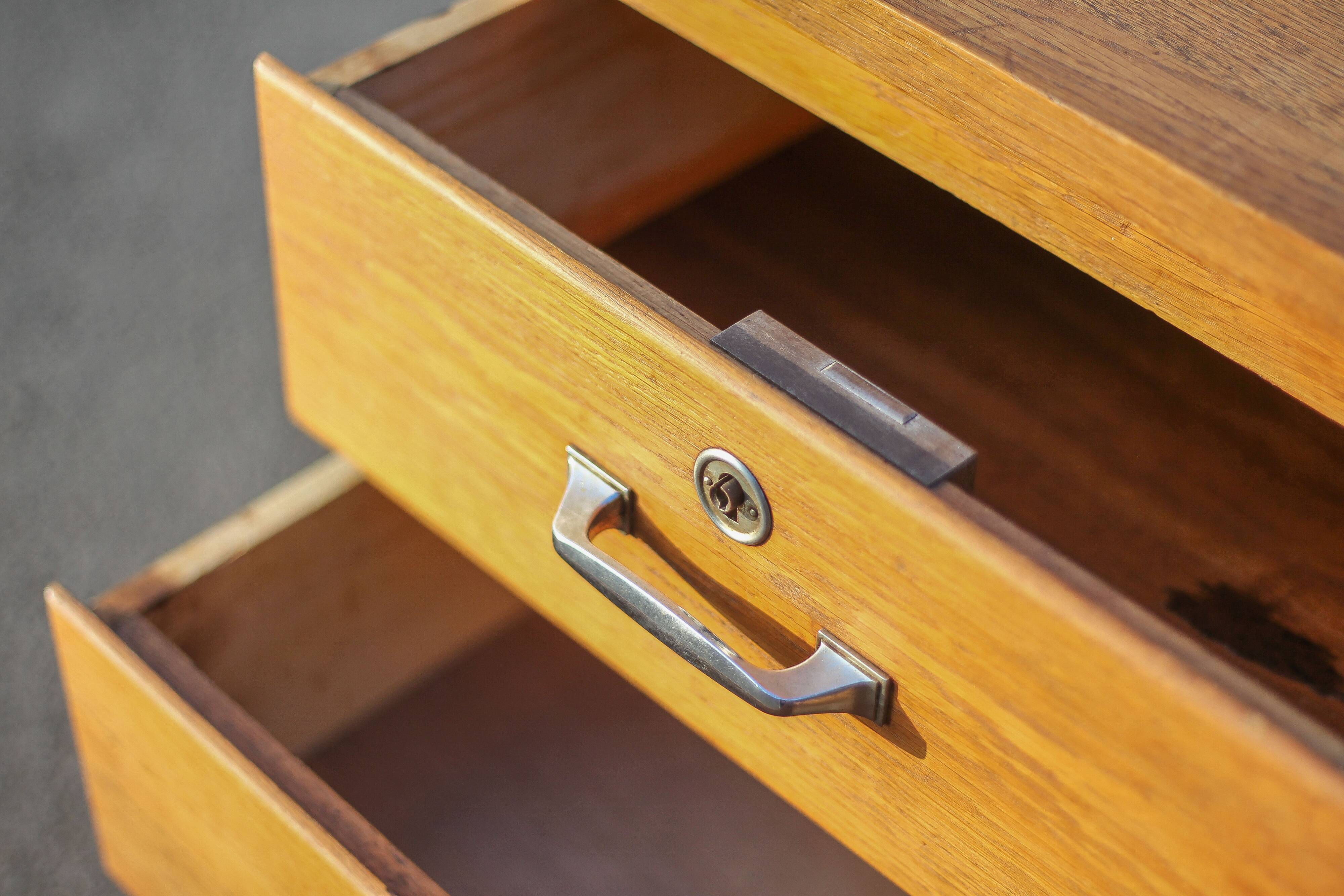 Vintage drawer unit, wooden furniture, storage unit, office furniture, decoration