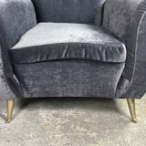 Pair of vintage italian armchairs 1950 by Isa Bergamo