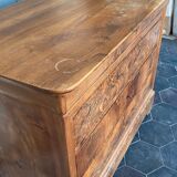 Solid walnut chest of drawers