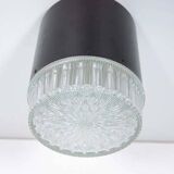Vintage glass ceiling lamp from the 1960s.