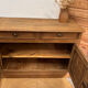 Old solid oak buffet with 2 drawers