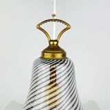 Suspended glass chandelier from Murano, Italy, 1970s.