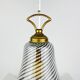 Suspended glass chandelier from Murano, Italy, 1970s.
