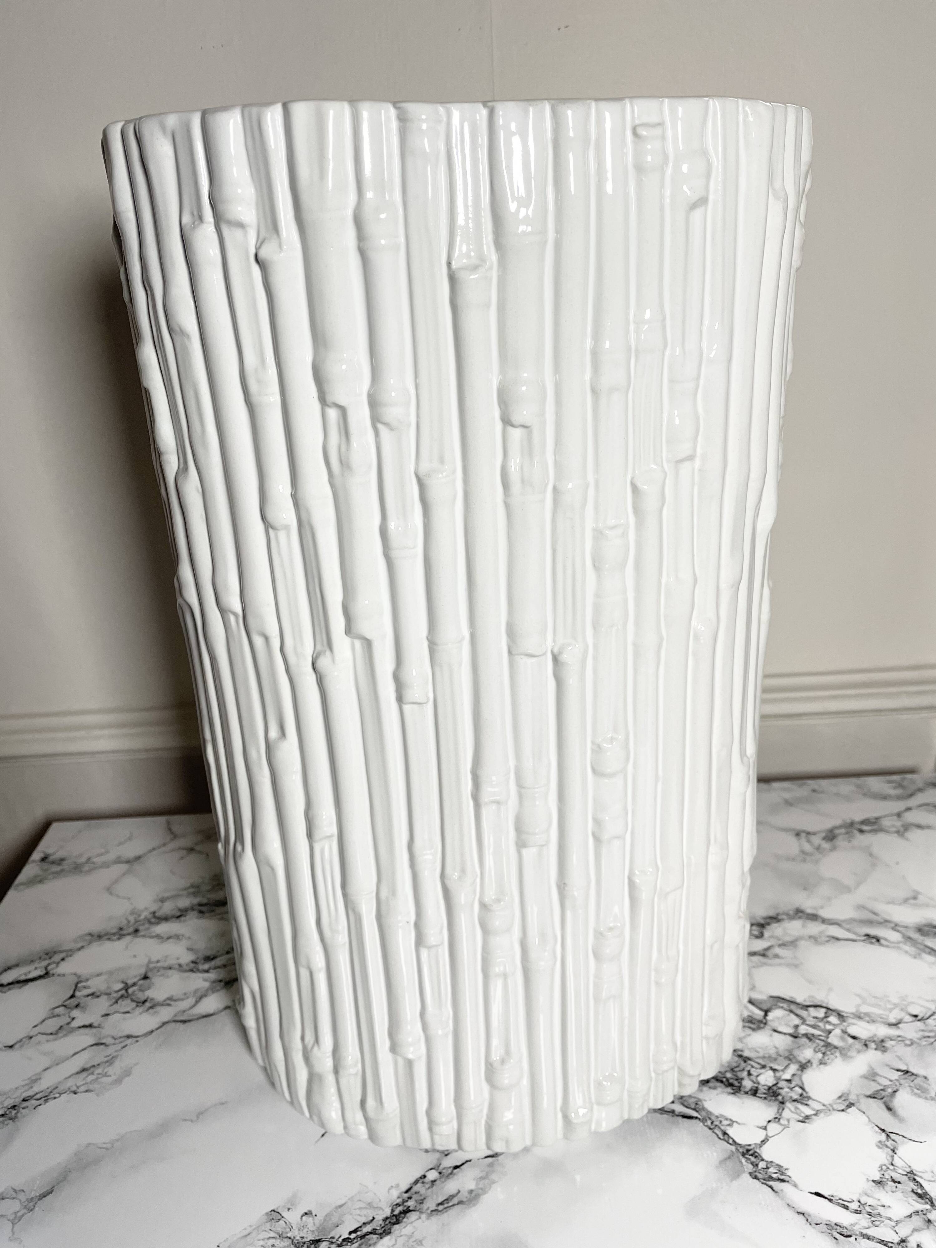 Porte parapluie céramique blanche Chaumette