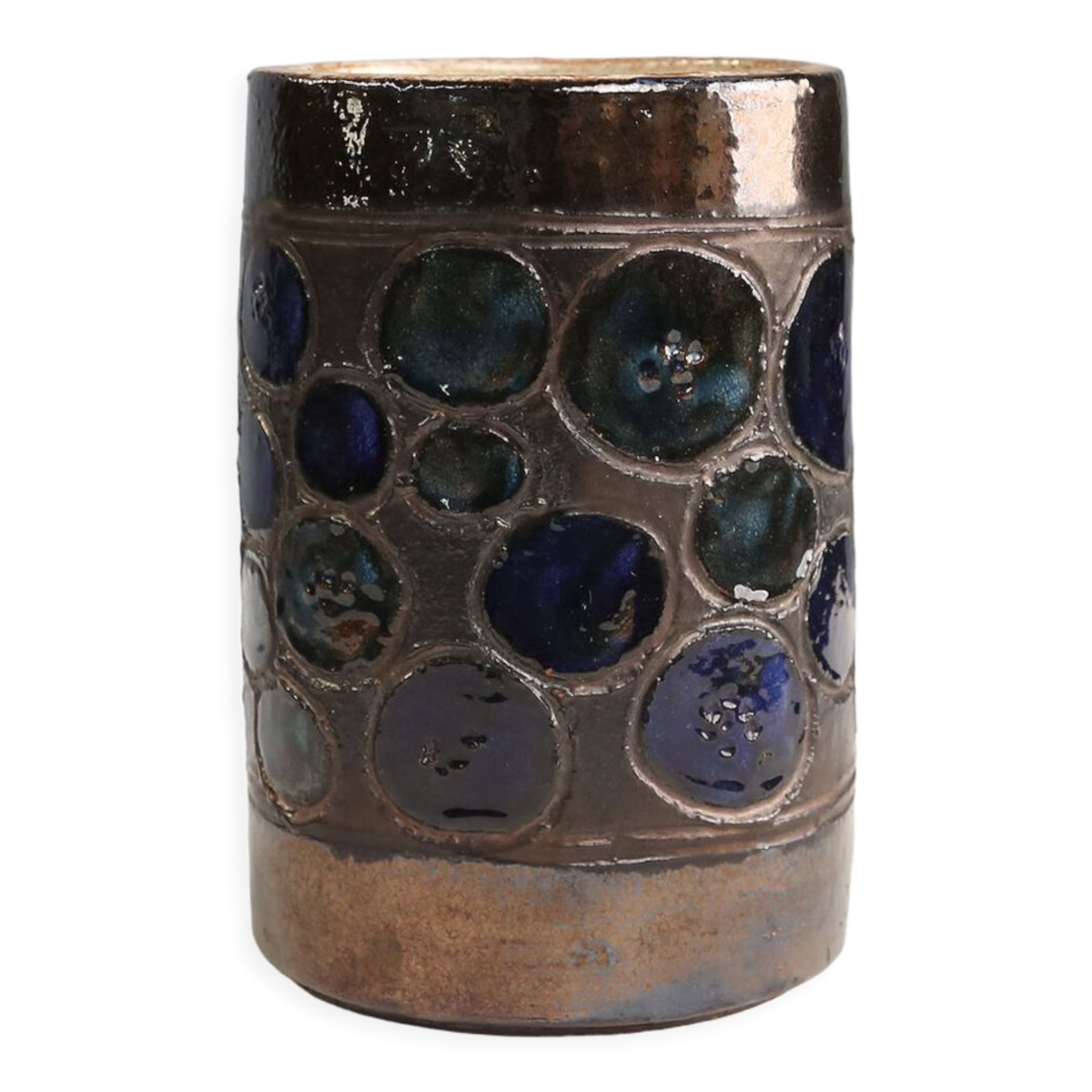 Ceramic vase by Perignem 1960's