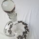 Carafe à décanter décorée d'étain avec anse