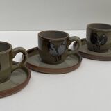 Coffee service in real French stoneware