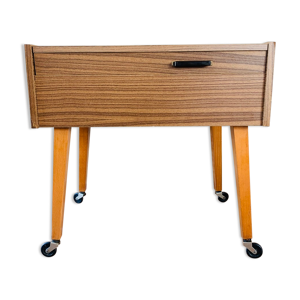 table d'appoint vintage - roues
