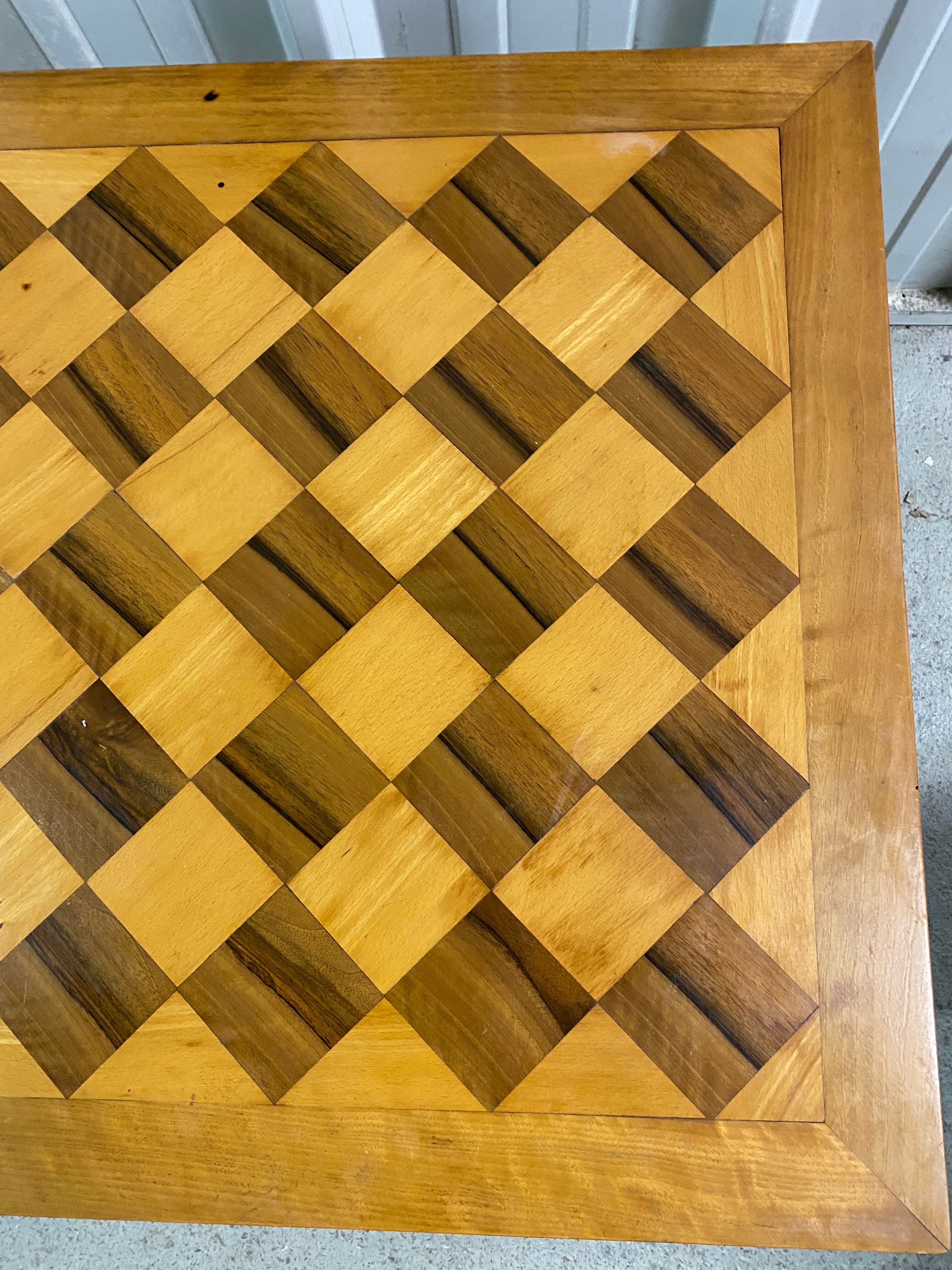 Marquetry coffee table