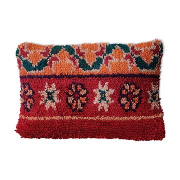 Coussin marocain rouge boheme