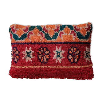 Coussin marocain rouge boheme