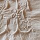 Antique monogrammed fabric