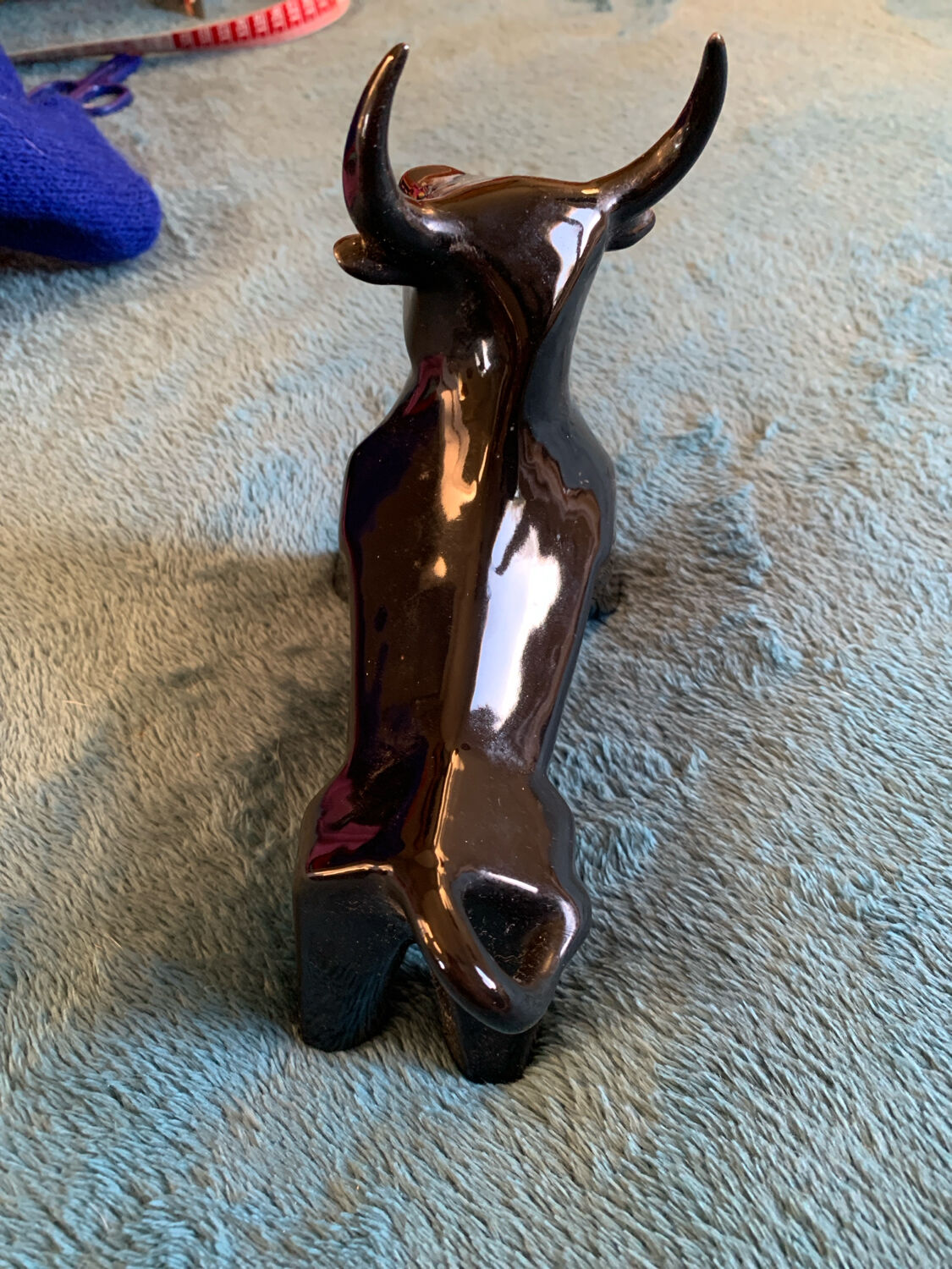 Vintage ceramic bull