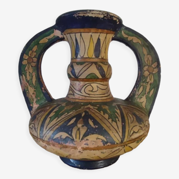 Old Tunisian vase by Hassan El Kharraz signed