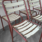 Set of 8 garden chairs