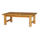 Uno & Östen Kristiansson, table basse rectangulaire en pin, milieu du XXe siècle, années 1970