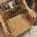 Wicker armchair