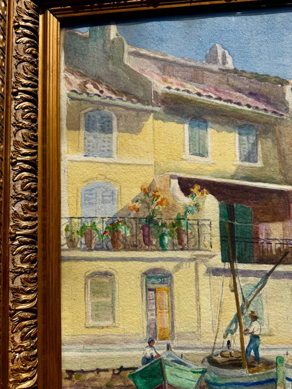 Old painting, Marine, signed Marie (1880-1977)