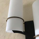 Double sconce in opaline