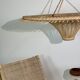Suspension rattan saucer iron frame D:120 H:60