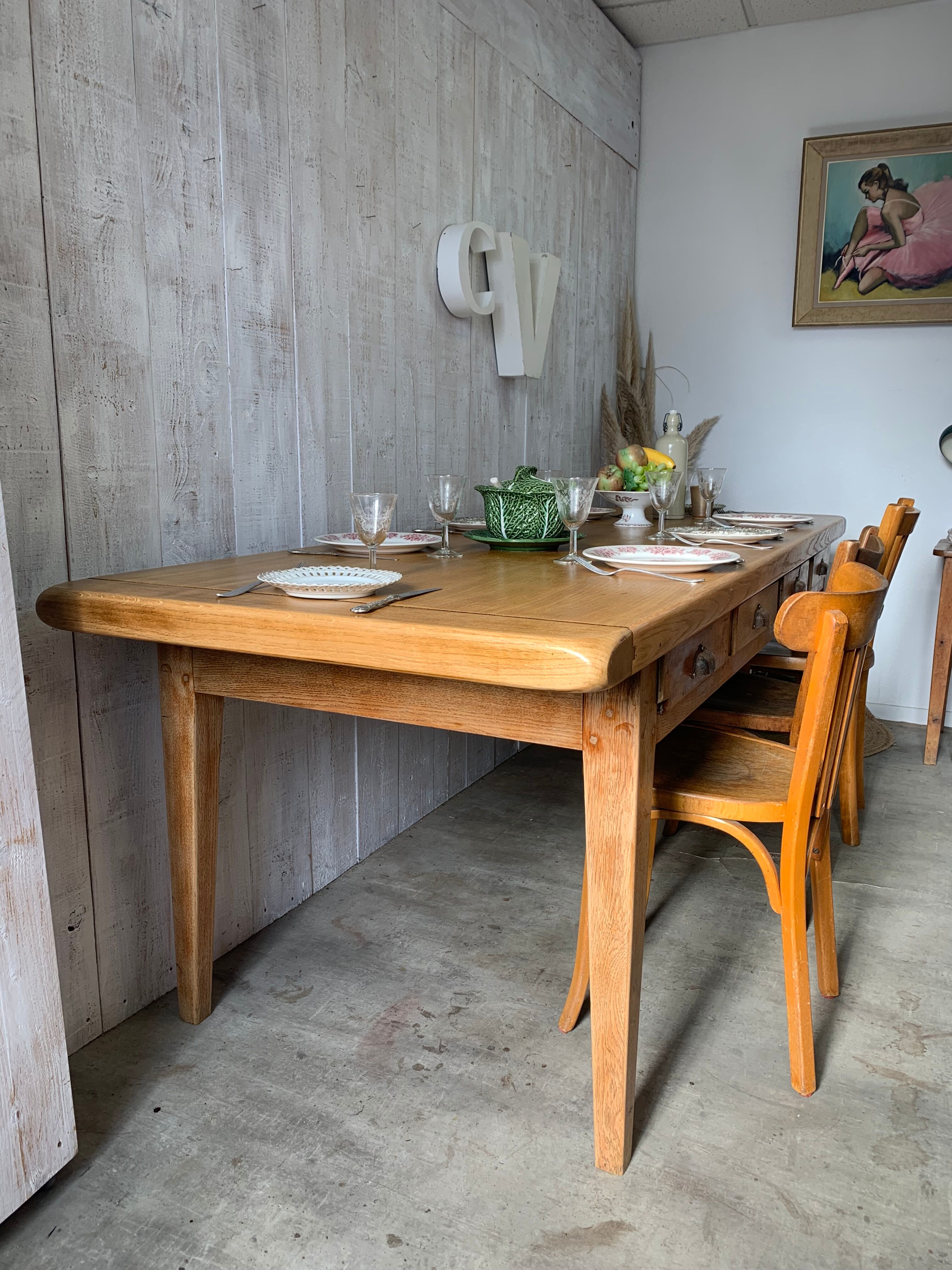 Farmhouse table 230x85cm vintage