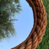 Design mirror in braided rope, 1960