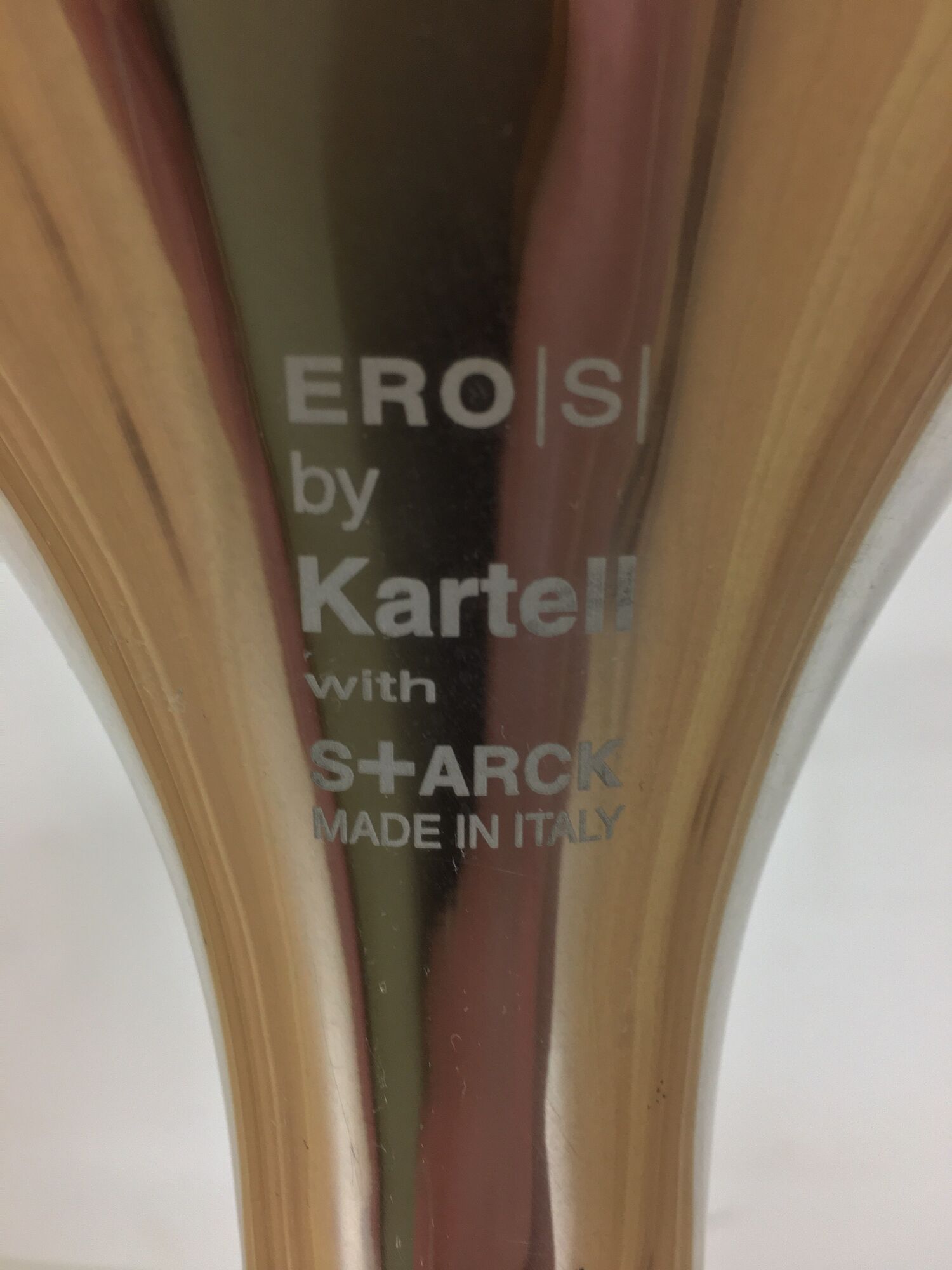 Eros foot armchair tulip Plexiglas and aluminum, by Philippe Starck